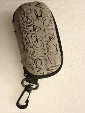 Compact Hard Shell Zipper Case with Carabiner 3.5" x 1.75" - CASE ONLY